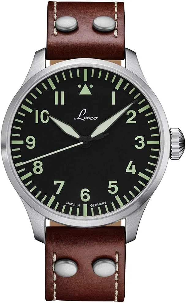 / 1925 Men's 861688 Laco 1925 Pilot Classic Stainless Steel Automatic Watch with Brown Leather Band