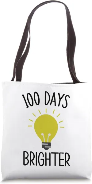 100 Days of School Celebration for Educators Faculty Staff Tote Bag