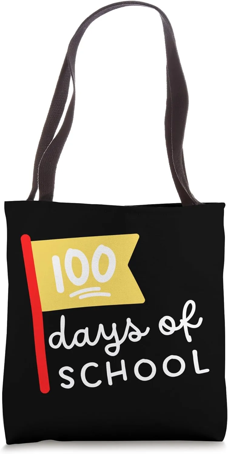 100 Days of School Celebration for Educators Faculty Staff Tote Bag