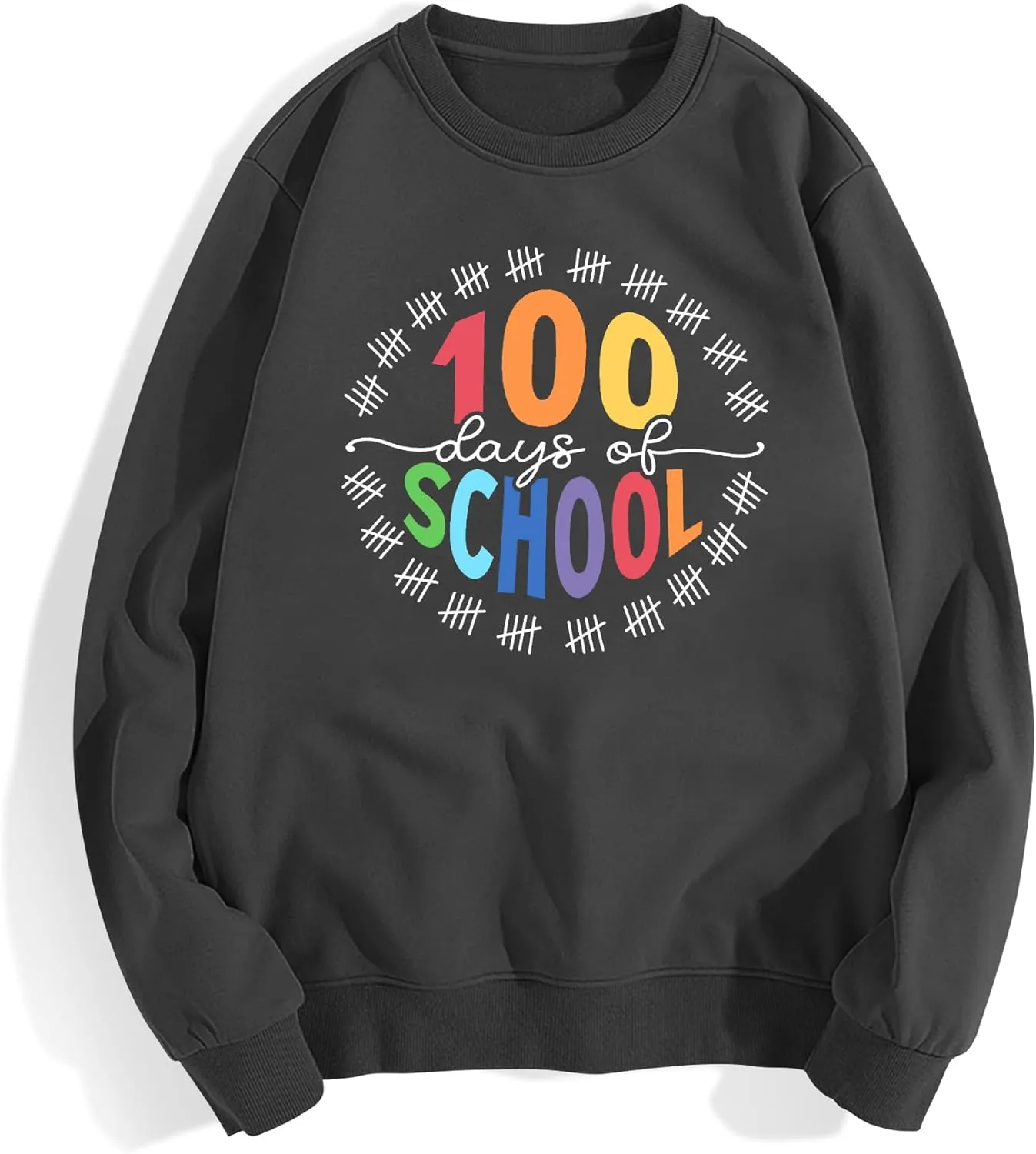 100 Days of School Sweatshirt : Women Teacher Shirts Hearts 100th Day Tee Shirt School Days Pullover Tops
