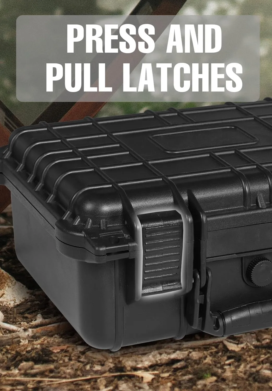 14x 11.5x 6 Inch Hard Case, Portable Weather Waterproof Protective Camera Case with Customizable Foam, Fit Use of Drones, Camera, Equipments, Black，upgraded