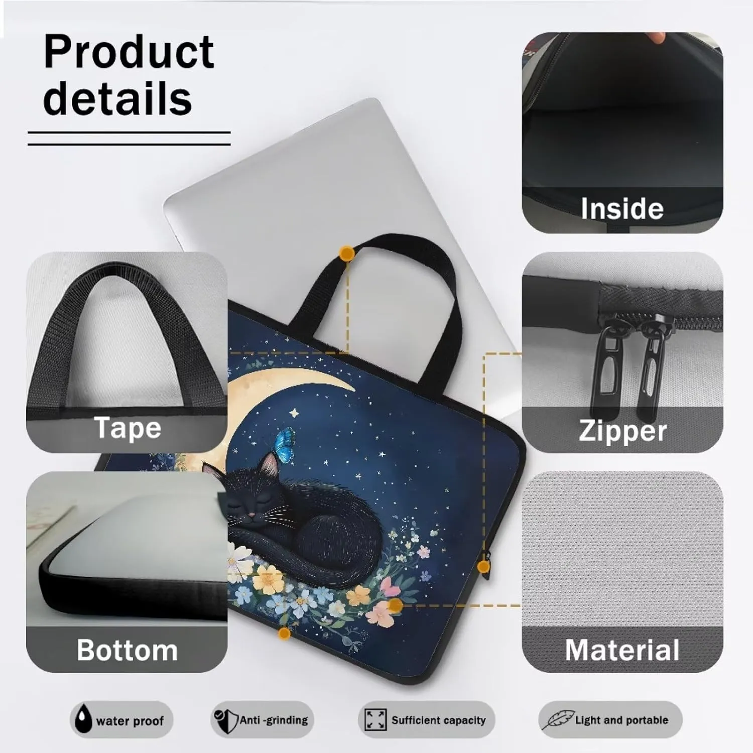 15.6 17.3  Inch Laptop Carrying Case for Women Men Laptop Slevee Computer Bag Laptop Covers
