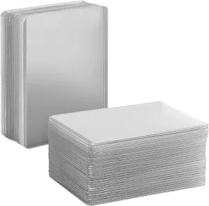 160PCS Card Sleeves 4x3'' Waterproof & Dustproof Card Savers with Rounded Edges Easy to Replace & Use Protector Sleeves for Trading Cards Storage