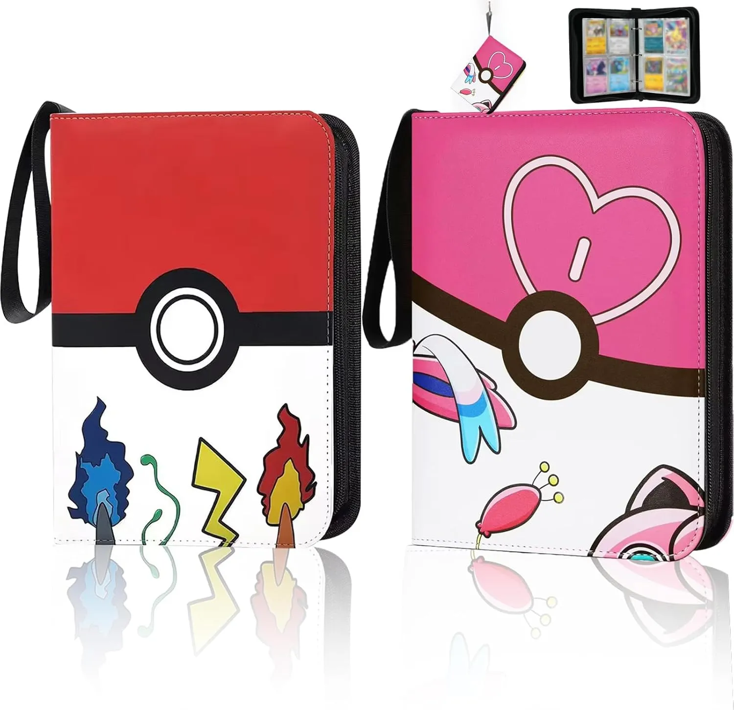 2 Card Binder - Top Loader Binder 4 Pocket, 400 Pocket Trading Card Binder Double Sided, Premium PU Leather Card Collection Album for MTG, Sports Cards, TCG, Game Cards