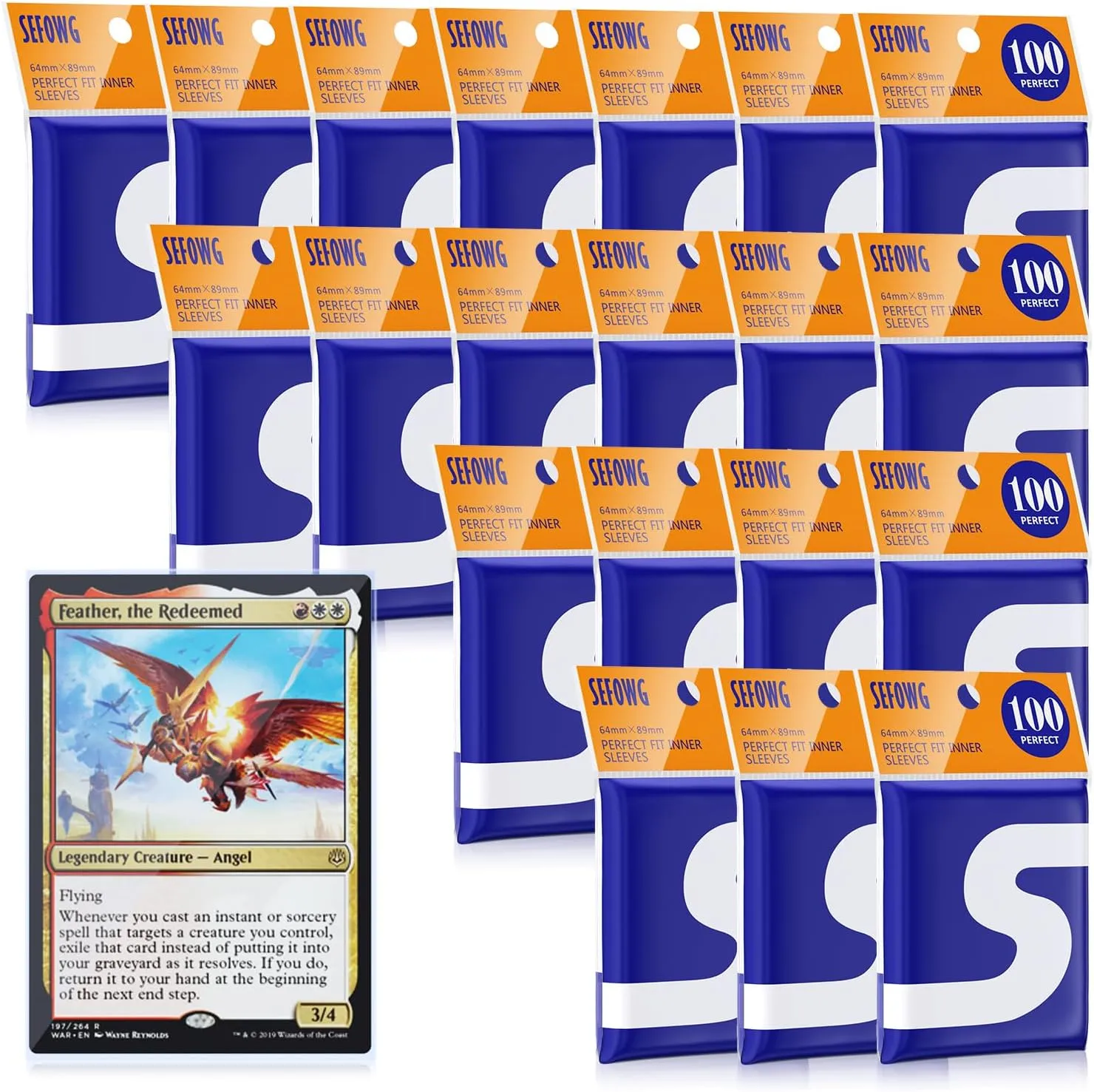 2000 Pack Perfect Fit Card Sleeves, Inner Sleeves Ideal for Double-Sleeving Compatible with TCG, MTG, PKM, TCG, Trading, Gaming Cards