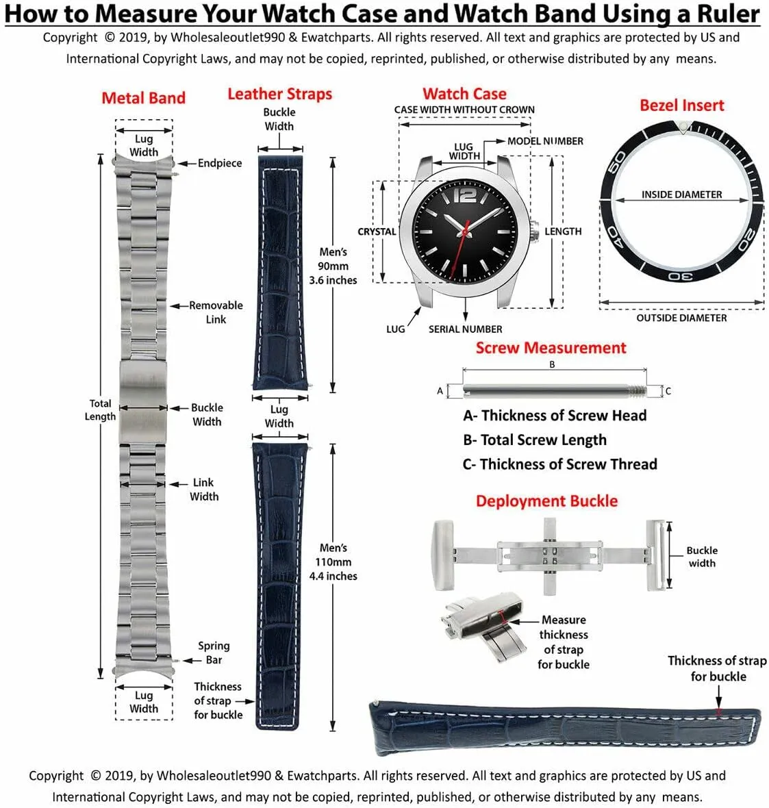 20mm Leather Watch Band Strap Compatible with All Rolex Daytona Models   Steel Buckle