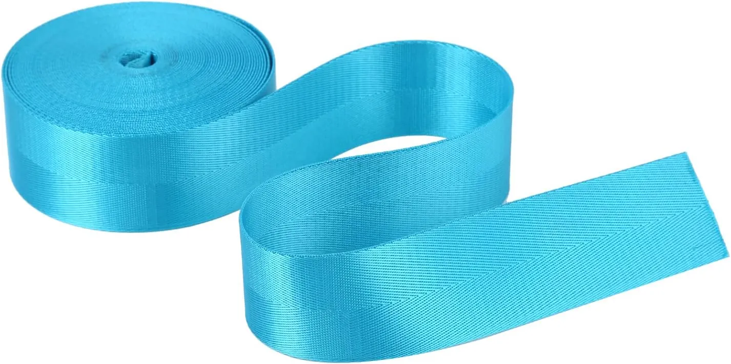 2”Heavy Duty Nylon Webbing 10 25 50 Yard - Nylon Strapping for Outdoor DIY Gear Repair, Durable Nylon Strapping for Indoor or Outdoor Gear, DIY Crafting, Repairing