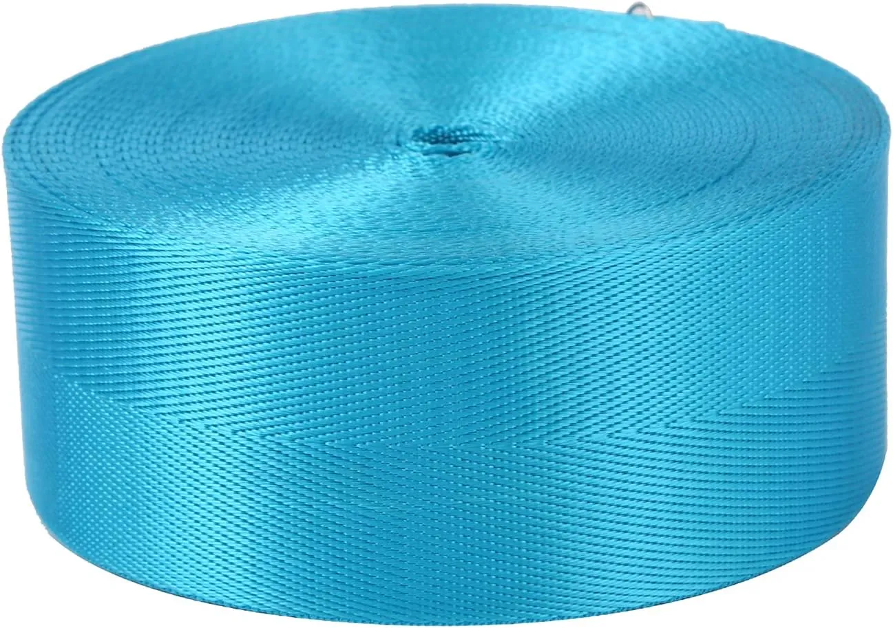 2”Heavy Duty Nylon Webbing 10 25 50 Yard - Nylon Strapping for Outdoor DIY Gear Repair, Durable Nylon Strapping for Indoor or Outdoor Gear, DIY Crafting, Repairing