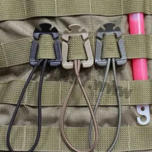 2PCS Backpack Buckle Carabiner Clips – Nylon Camping Gear Hanger Hook