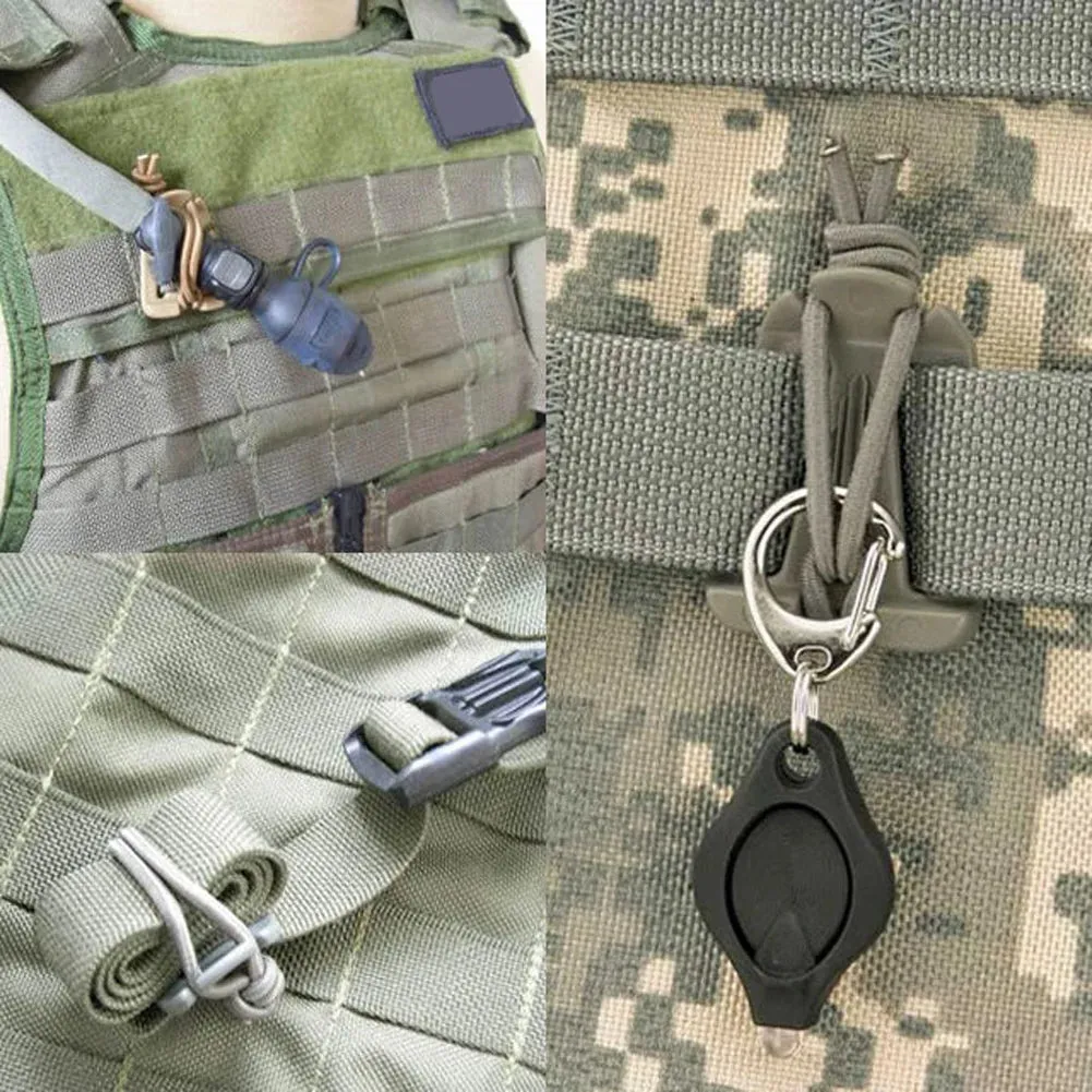 2PCS Backpack Buckle Carabiner Clips – Nylon Camping Gear Hanger Hook