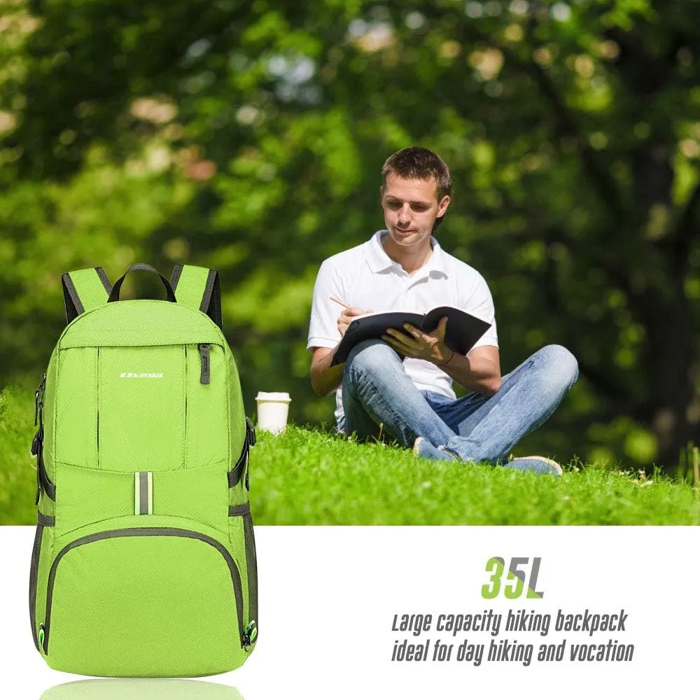 35L Lightweight Packable Backpack Waterproof Durable Hiking Travel Backpack Daypack