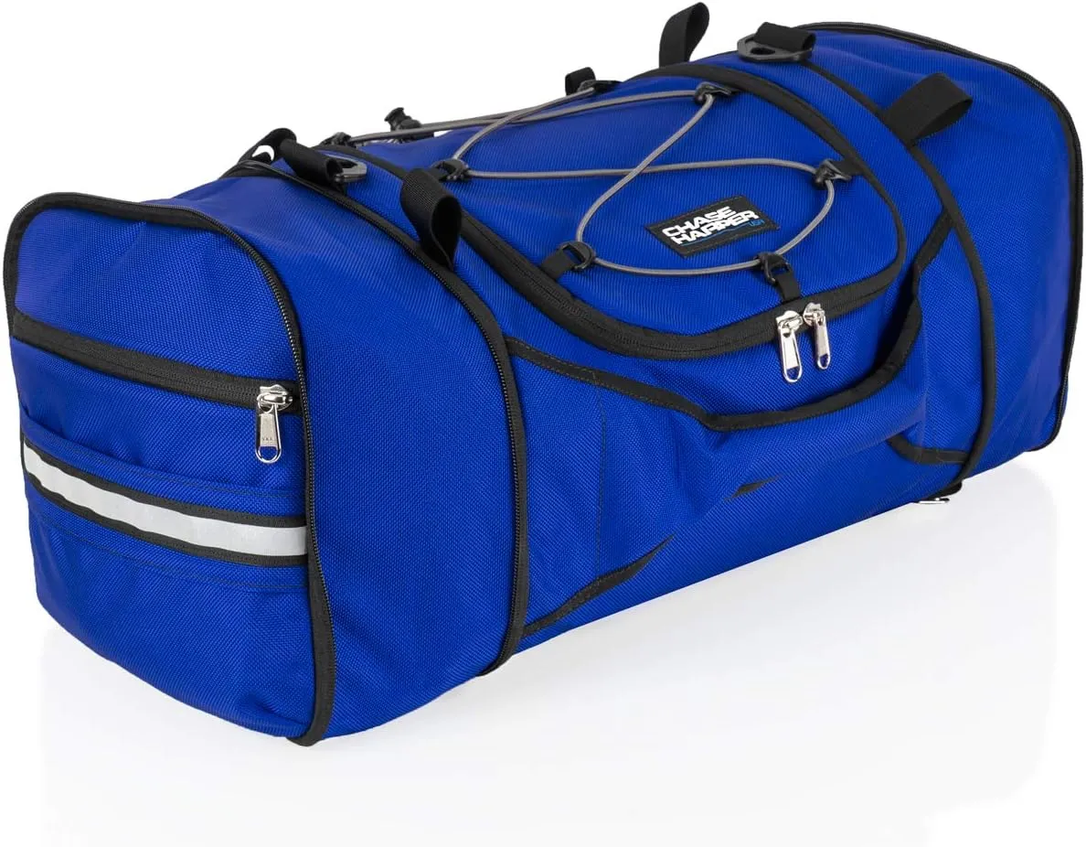 4250 Deluxe Hide-Away Tail Trunk - Water-Resistant, Tear-Resistant, Industrial Grade Ballistic Nylon - Universal Fit Bungee Mount System - Blue