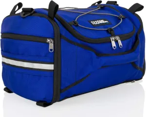 4250 Deluxe Hide-Away Tail Trunk - Water-Resistant, Tear-Resistant, Industrial Grade Ballistic Nylon - Universal Fit Bungee Mount System - Blue