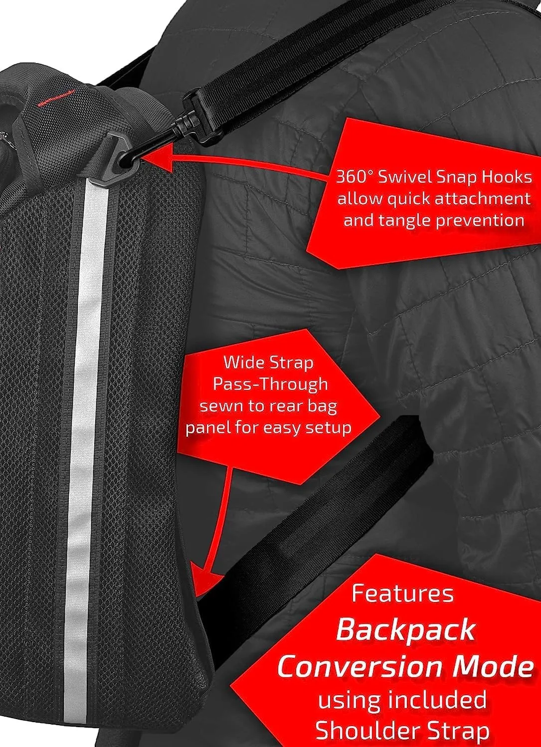 4502 RipStream Tail Trunk - Water-Resistant, Tear-Resistant, Industrial Grade Ballistic Nylon with Adjustable Strap Mounting System for Universal Fit