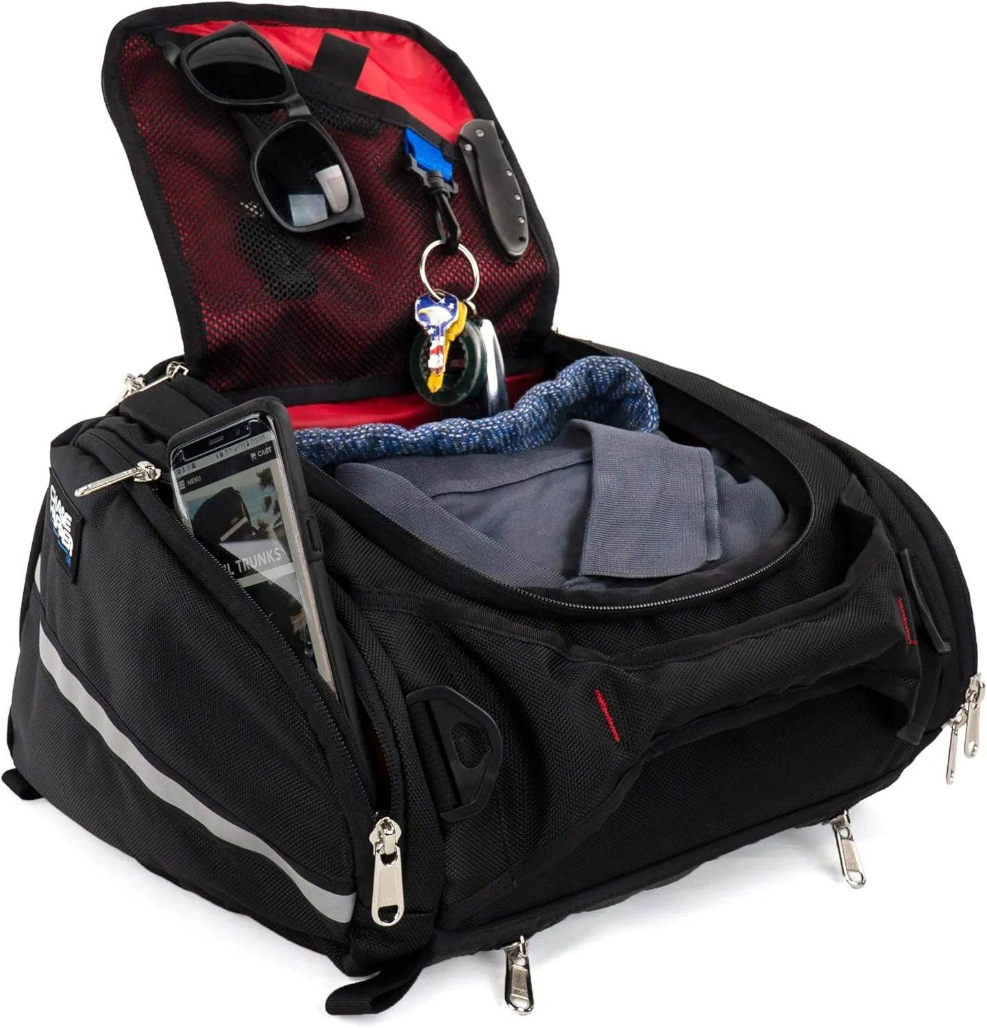 4502 RipStream Tail Trunk - Water-Resistant, Tear-Resistant, Industrial Grade Ballistic Nylon with Adjustable Strap Mounting System for Universal Fit