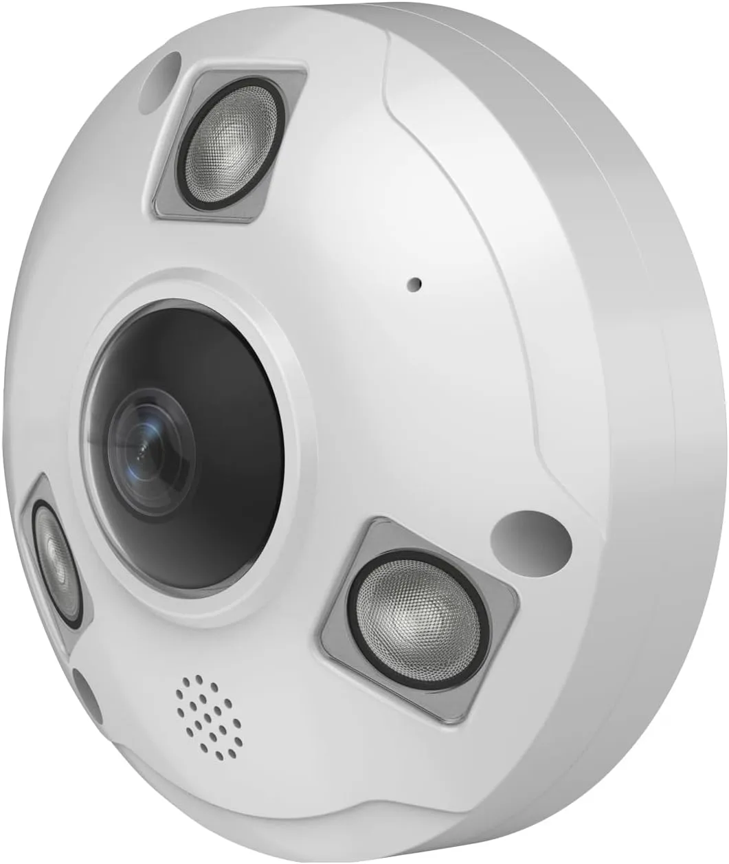 4K POE IP Fisheye Camera, 1.7mm Lens, 49ft Infrared, WDR, Metal housing, IP66 Water-Proof Indoor&Outdoor Panoramic Security Camera(Compatible with Hikvision/Dahua NVRs)