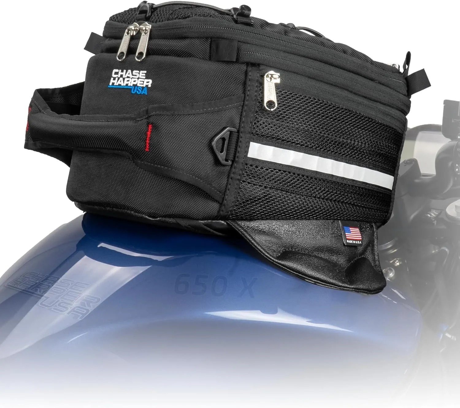 650X Magnetic Tank Bag - Water-Resistant, Tear-Resistant, Industrial Grade Ballistic Nylon with Anti-Scratch Rubberized Bottom, Strong Neodymium Magnets - Expandable Design