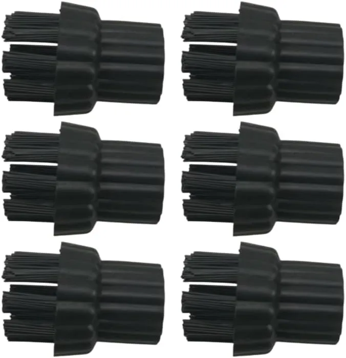 6PCS X5 H20 Nylon Brush Head Steam Cleaner Replacement Accessories Steam Mop Quality Durable New Replacement Parts For Steam-Mop