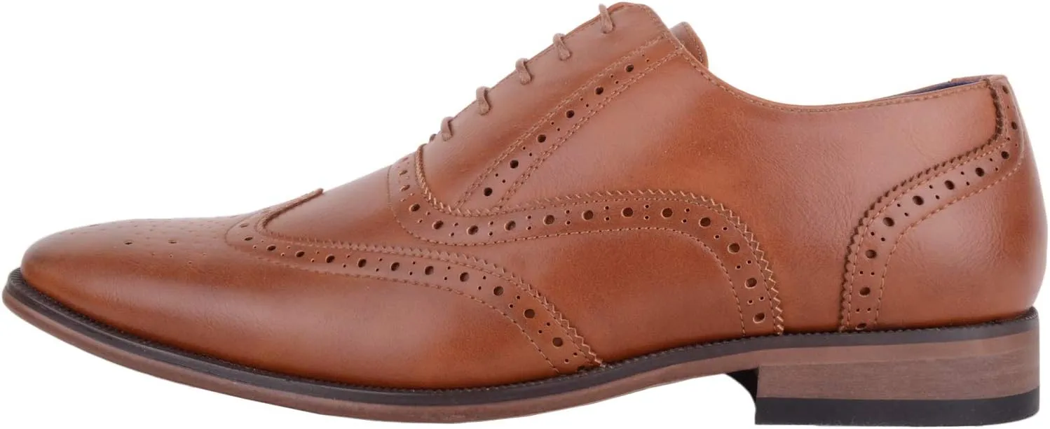 ABSOLUTE FOOTWEAR Mens Slip On Formal Smart Work Suit Lace Up Shoes Brogues
