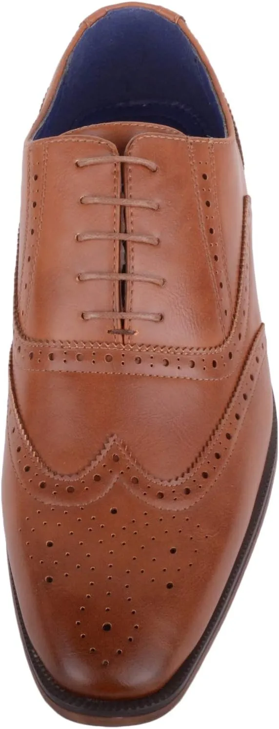 ABSOLUTE FOOTWEAR Mens Slip On Formal Smart Work Suit Lace Up Shoes Brogues