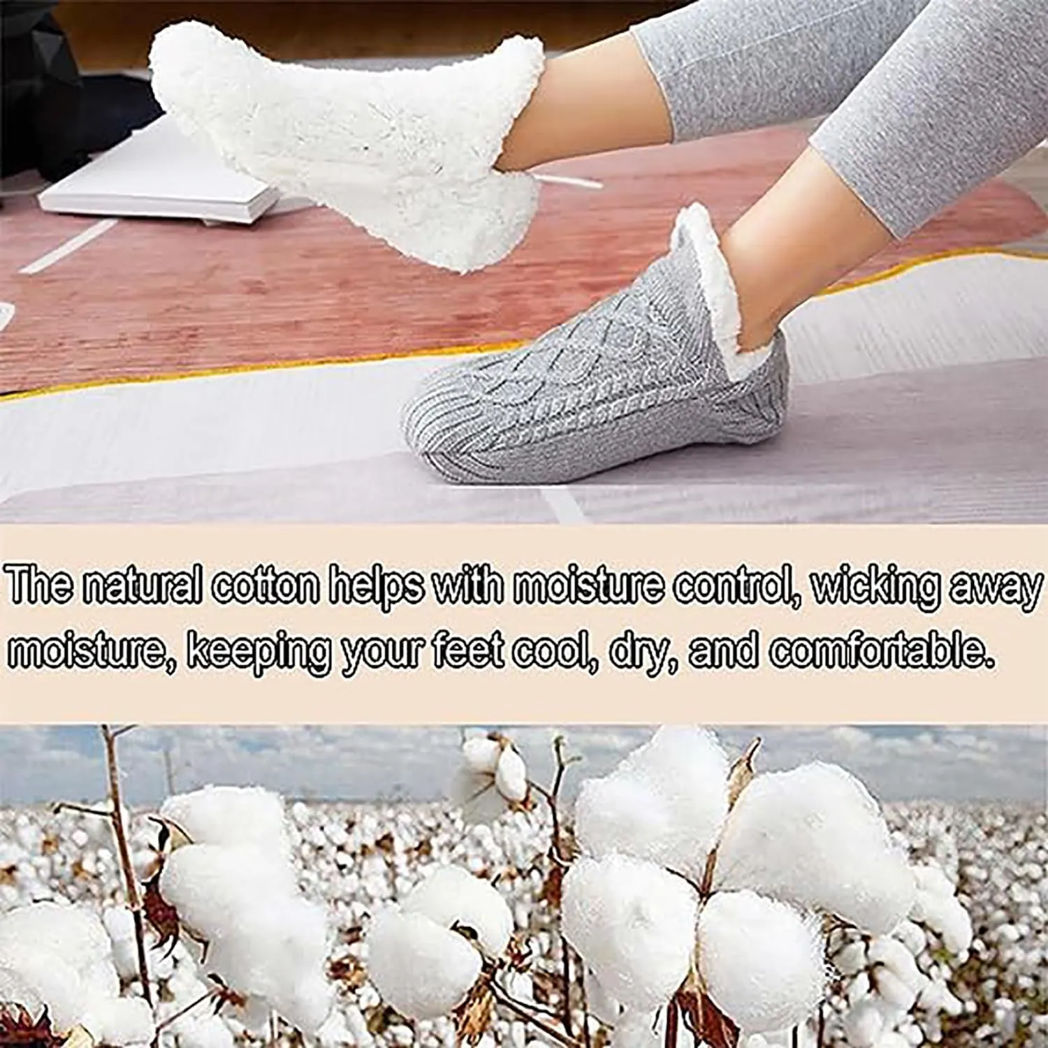 Admissioni Thermal Socks,Admissioni Indoor Non-Slip Thermal Socks,Fleece-Lined Non-Slip Thermal Slippers Socks