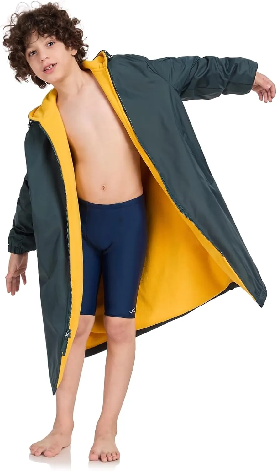 Adoretex Unisex Swim Parka Water Resistant Warm Coat Water Sports Swim Parka for Adult & Kids