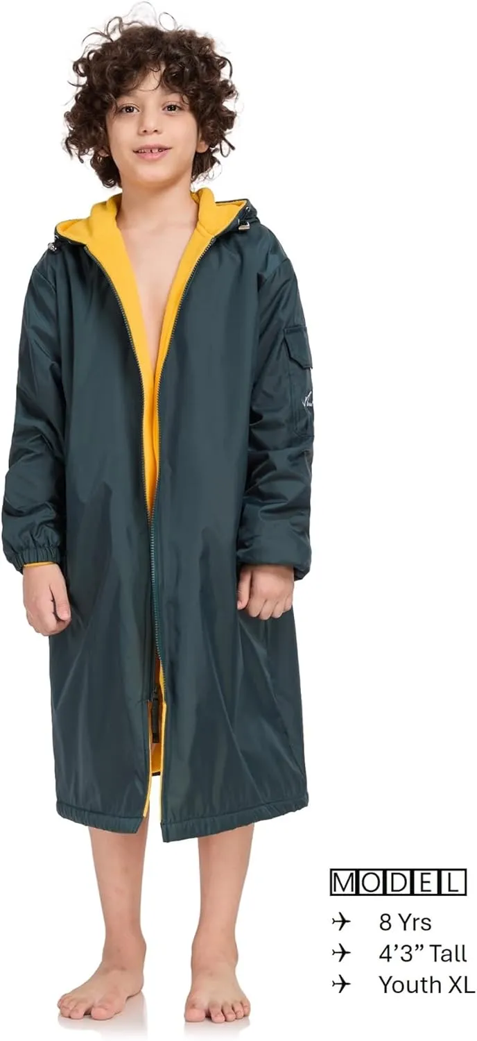 Adoretex Unisex Swim Parka Water Resistant Warm Coat Water Sports Swim Parka for Adult & Kids