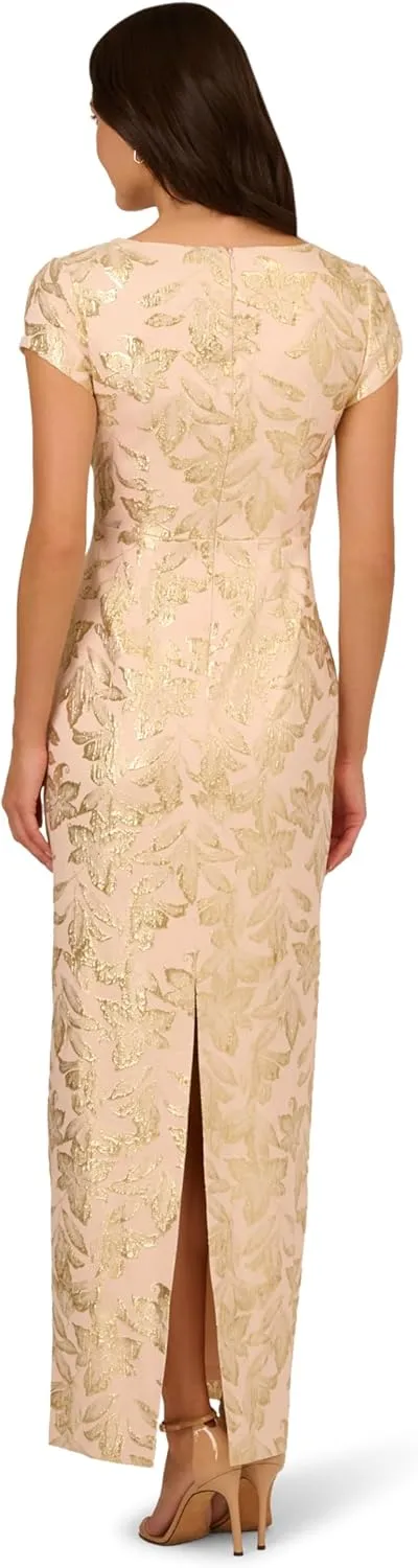 Adrianna Papell Women's Matelasse Long Dress