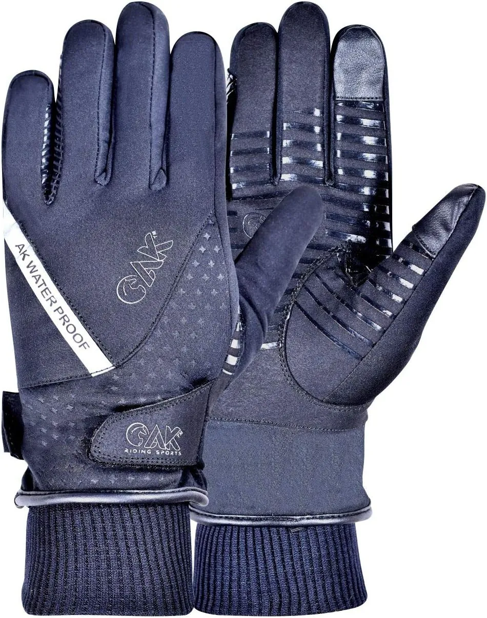 AK New Unisex Winter Wintec Waterproof Equestrian Horse Riding Gloves AKRS-8391