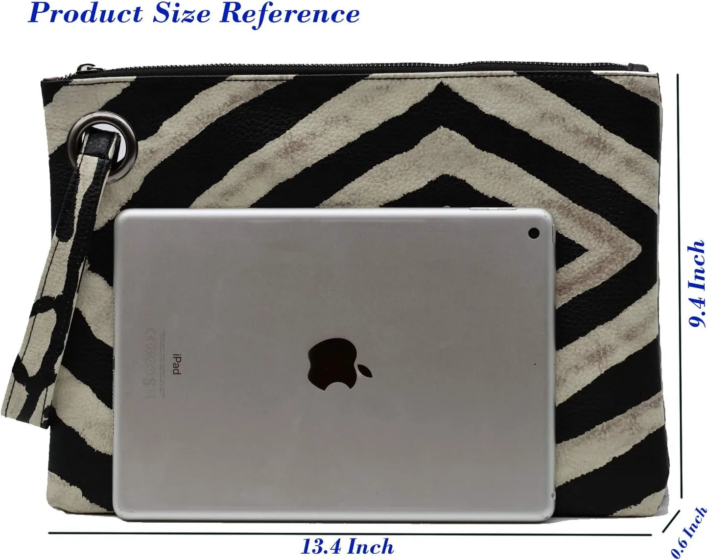 Amaze Womens Oversized Clutch Bag Large PU Leather Pouch Evening Handbags Envelope Purse with Wristlet Shoulder Lady