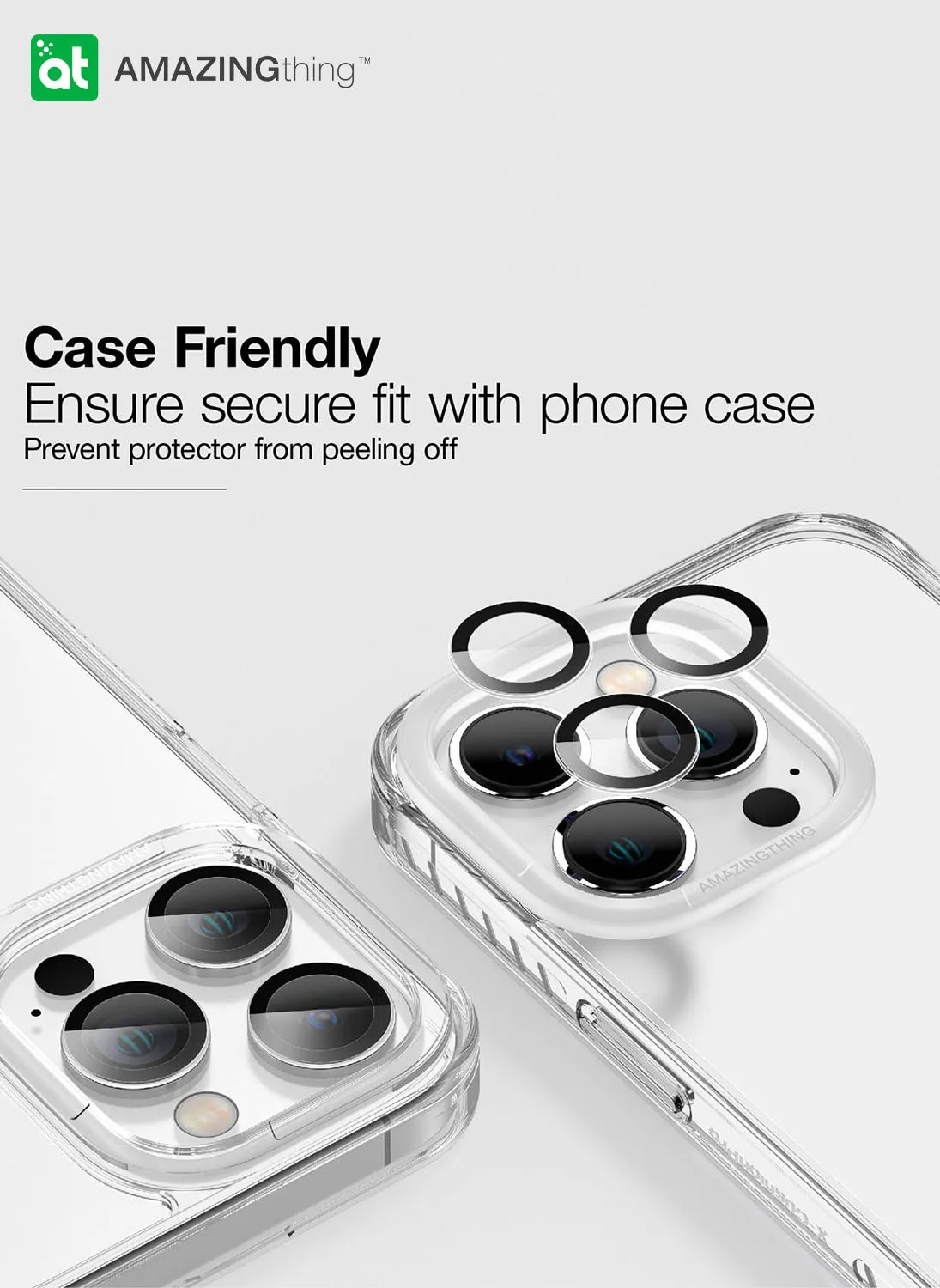 Amazing Thing iPhone 15 PRO / iPhone 15 Pro MAX Camera Lens Protector Supreme Aluminum AR Lens