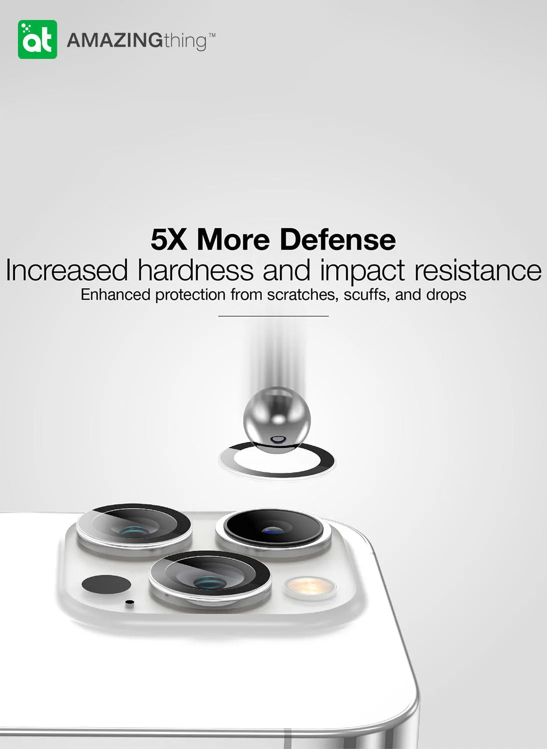 Amazing Thing iPhone 15 PRO / iPhone 15 Pro MAX Camera Lens Protector Supreme Aluminum AR Lens