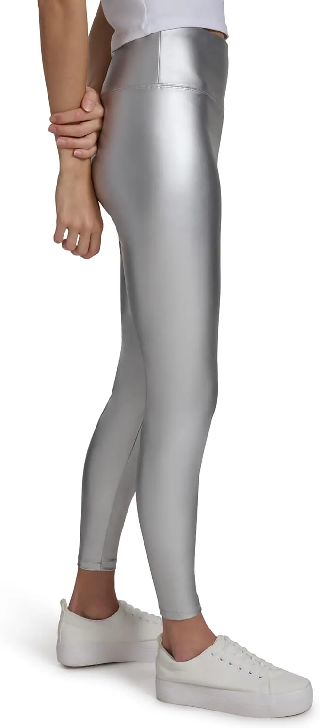 Andrew Marc Women's Shiny High Rise Leggings Bottoms