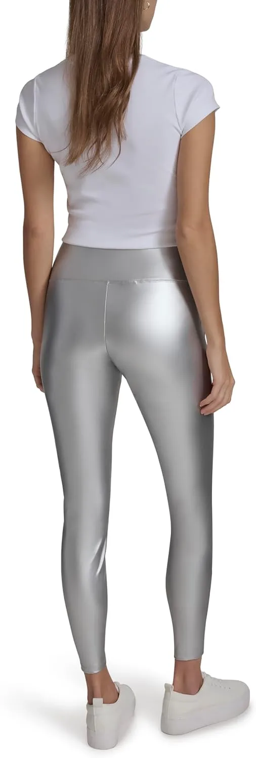 Andrew Marc Women's Shiny High Rise Leggings Bottoms