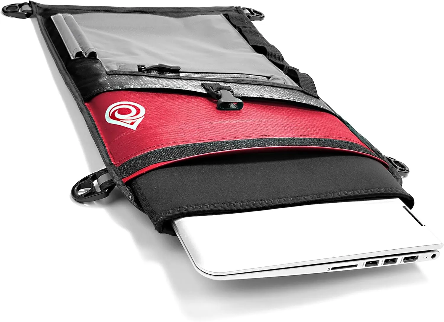 AquaQuest Typhoon Laptop Case - 100% Waterproof, Versatile, Durable, Lightweight, Messenger Bag - Protective Padded Computer Sleeve Pouch - 13" Orange