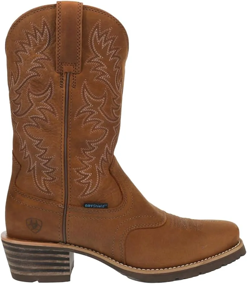 ARIAT Men's Hybrid Roughstock Square Toe Waterproof Cowboy Boot Western