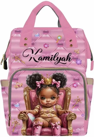 Artsadd Personalized Diaper Bag Backpack with Name Custom Name Backpack Travel Outdoor Mommy Bag Customized Gift for Newborn Baby Boys Girls Nursing Bags Gift for New Mom Dad Birthday Gift