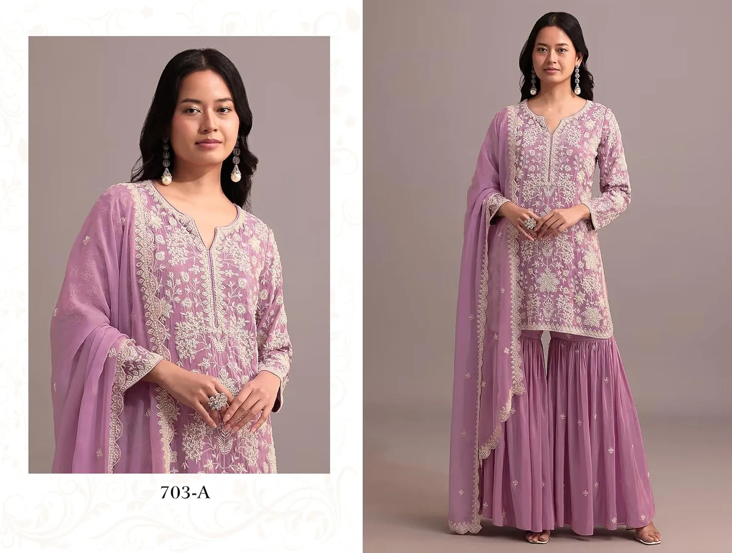 ArtZiya Indian Ready To Wear Salwar Kameez For Festival Wedding Party Wear Plus Size Sharara Style Suit Set for womens-703