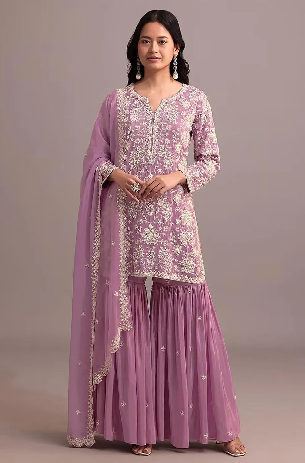 ArtZiya Indian Ready To Wear Salwar Kameez For Festival Wedding Party Wear Plus Size Sharara Style Suit Set for womens-703