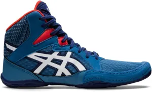 ASICS Kid's SNAPDOWN 3 Grade School Wrestling Shoes, 5, AZURE/WHITE