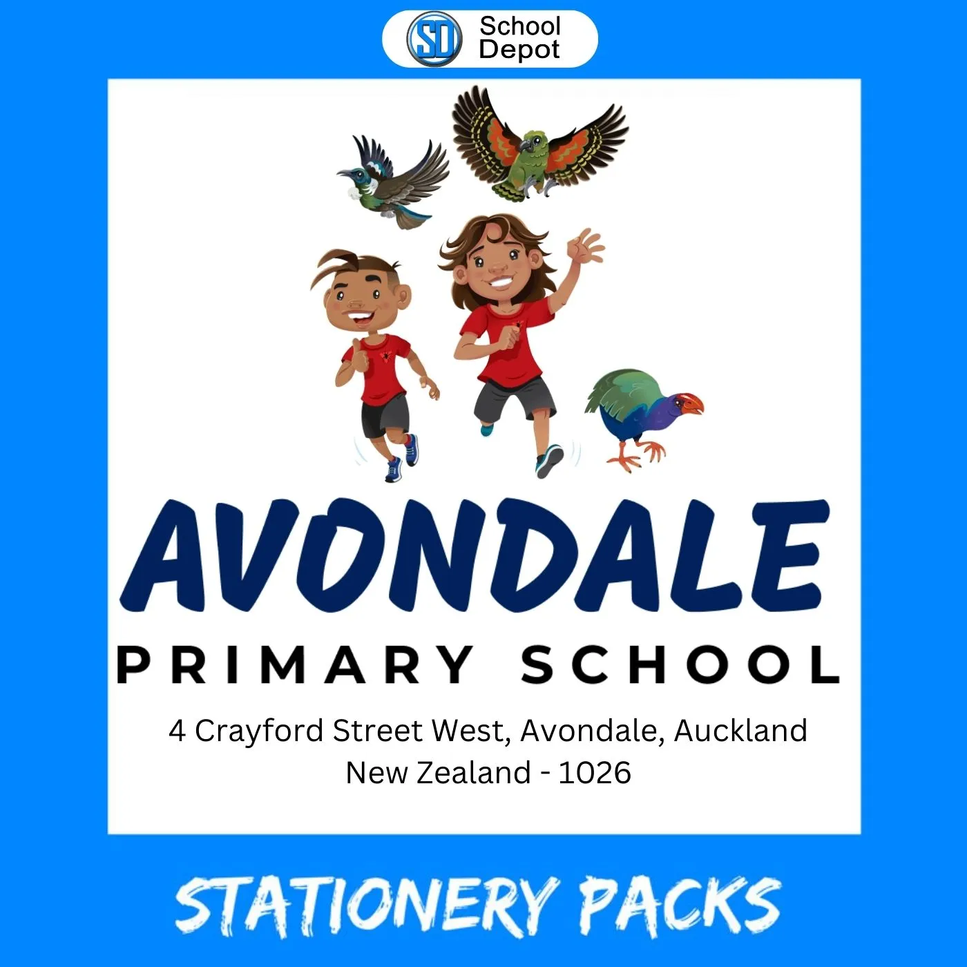 Avondale Primary School Stationery Pack 2025 Takahe Year 5 and 6