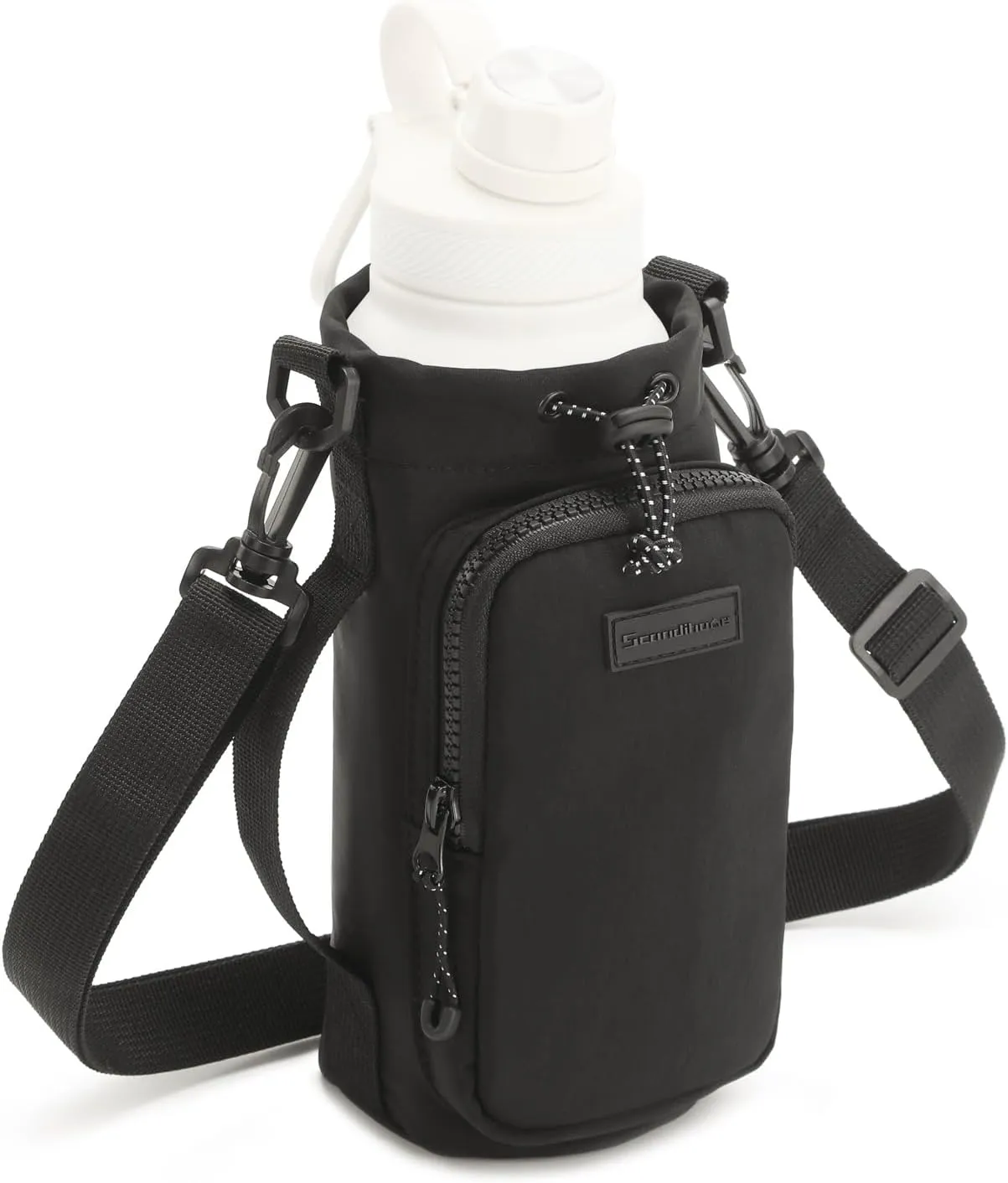 Azarxis Water Bottle Holder with Strap and Multifunctional Front Pocket for Hiking, Camping, Out Sports