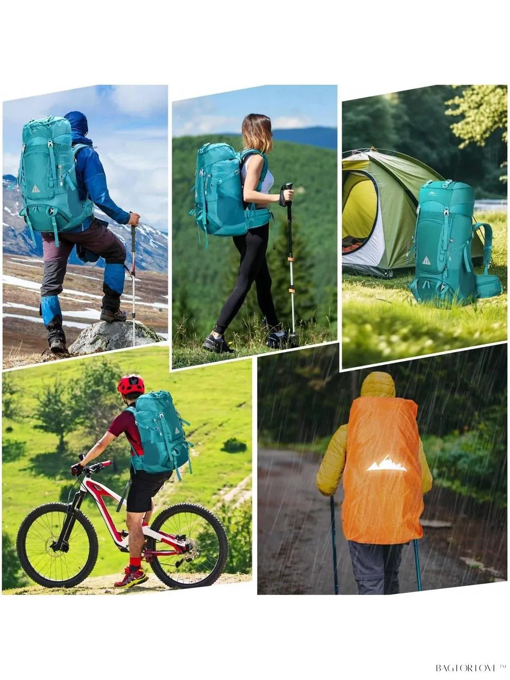 BagForLove - Ultimate Adventure Companion 60L Water Resistant Backpack