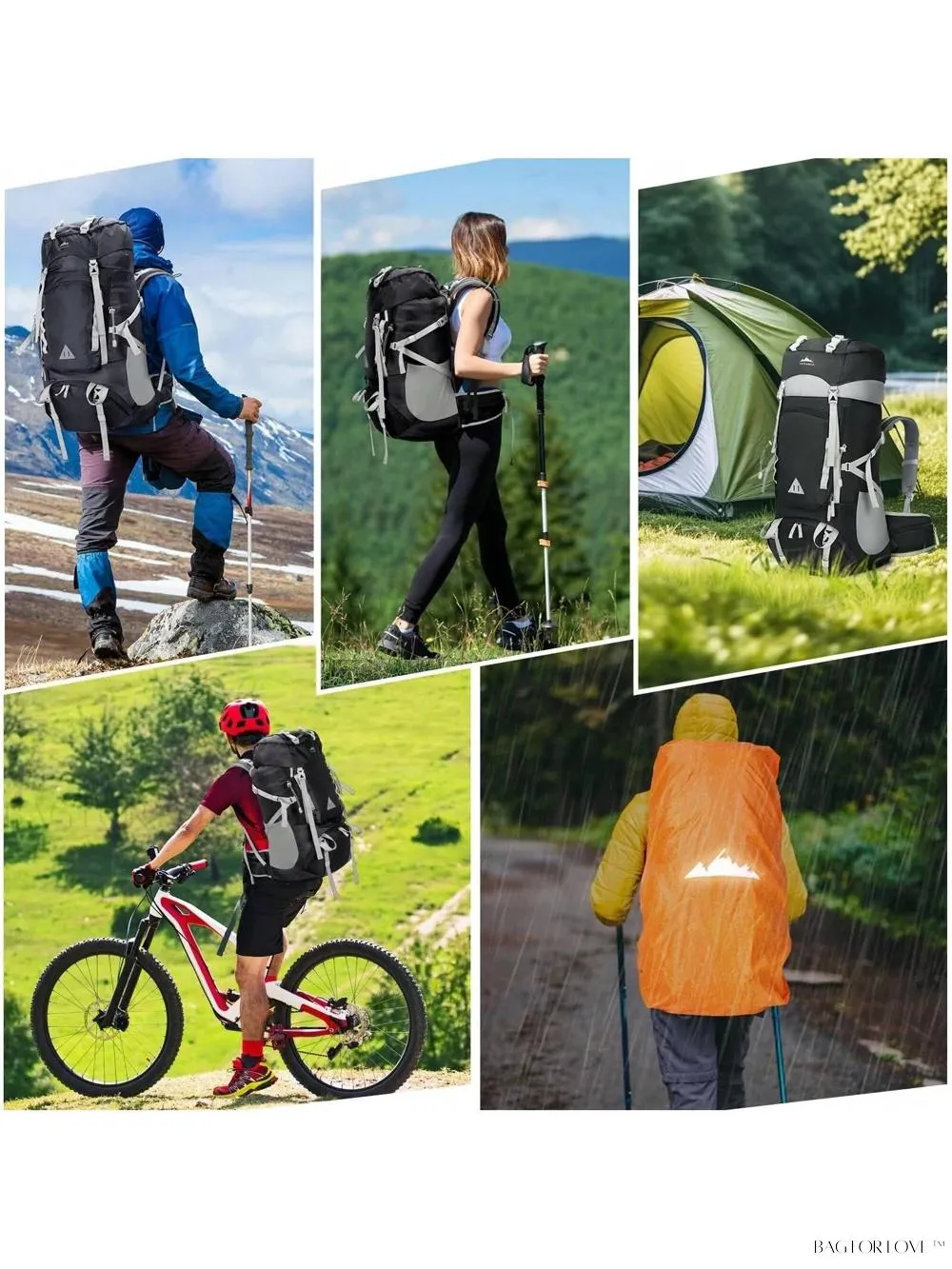 BagForLove - Ultimate Adventure Companion 60L Water Resistant Backpack