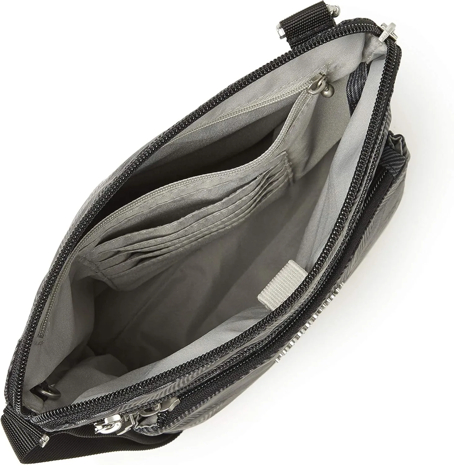 Baggallini Pocket Crossbody Bags for Women 8x8 Small Lightweight Durable Nylon Water-resistant Travel Purse W/Rfid Wristlet