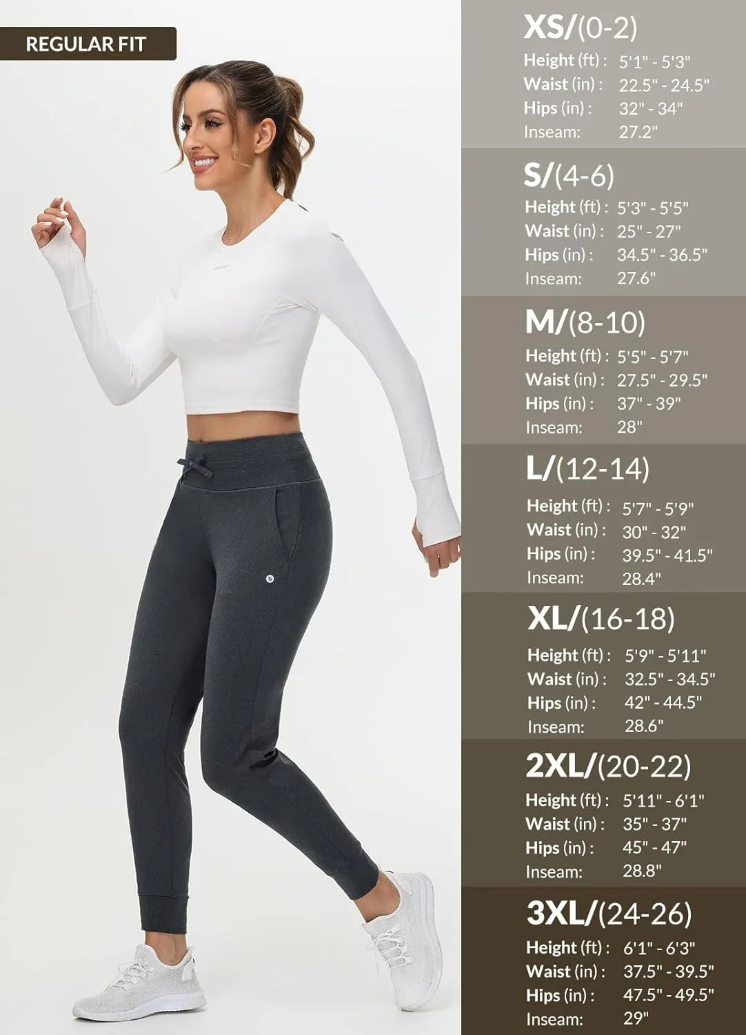 baleaf Women's Fleece Lined Pants Water-Resistant Sweatpants Winter Thermal Ski Hiking Running Joggers