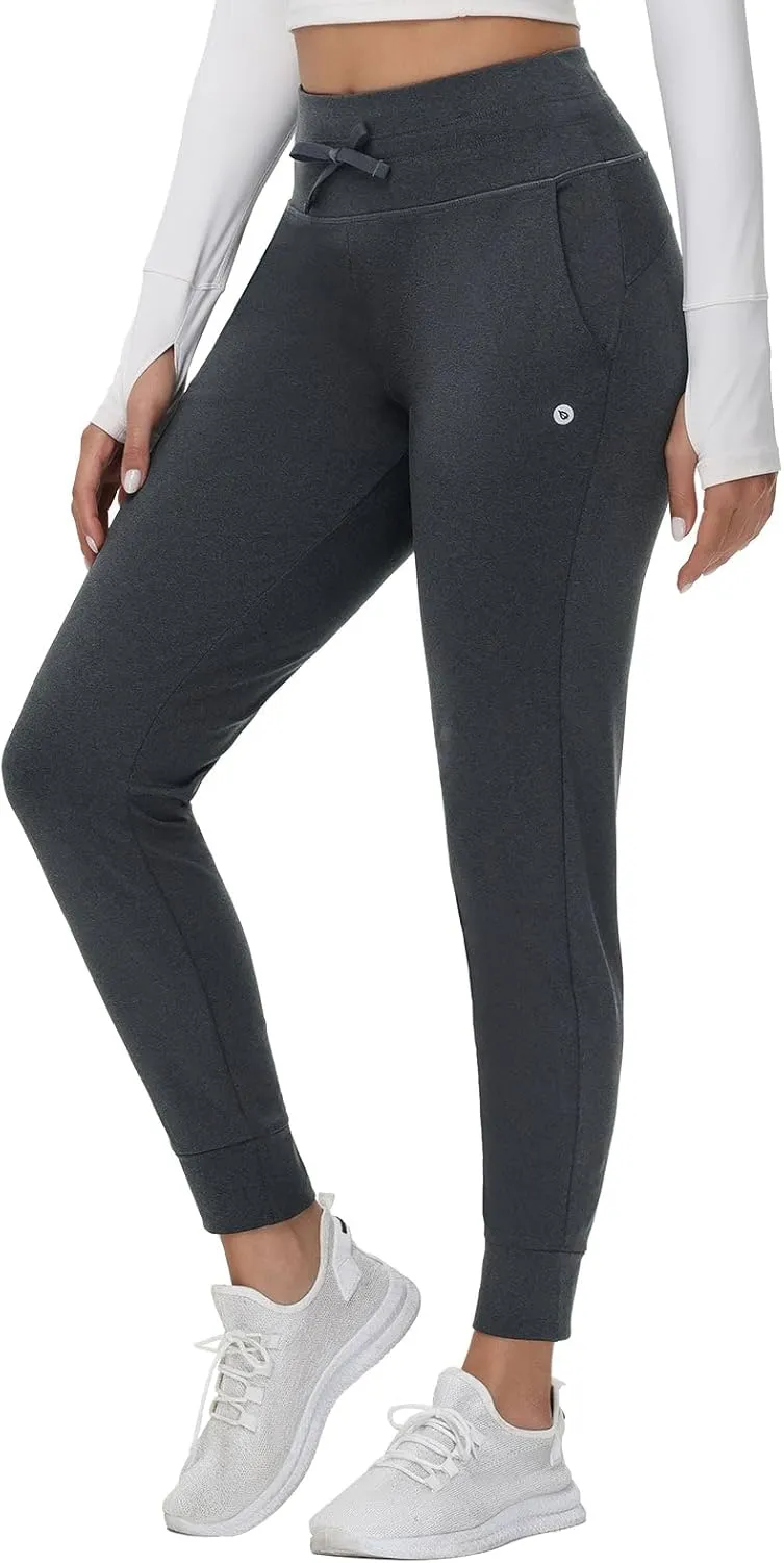 baleaf Women's Fleece Lined Pants Water-Resistant Sweatpants Winter Thermal Ski Hiking Running Joggers
