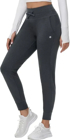 baleaf Women's Fleece Lined Pants Water-Resistant Sweatpants Winter Thermal Ski Hiking Running Joggers