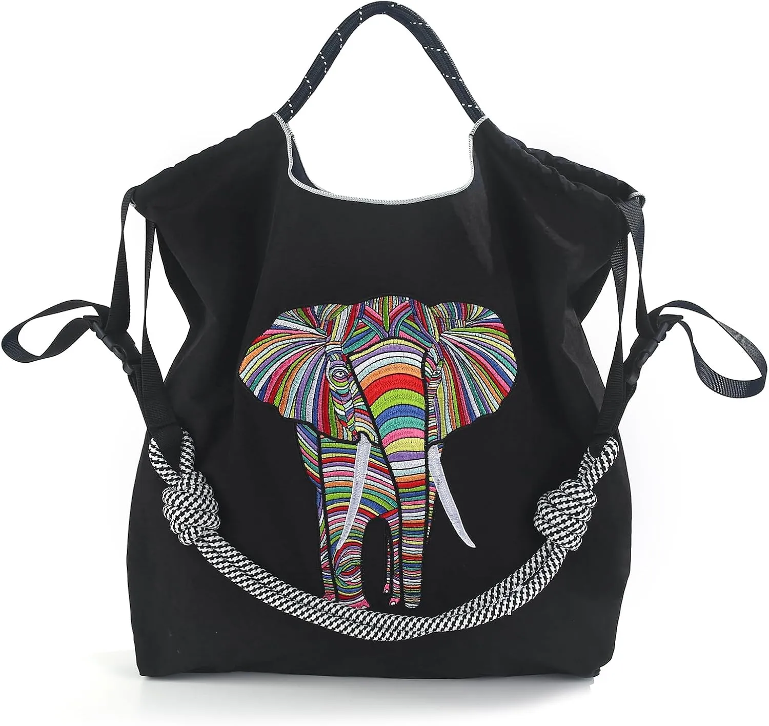 Ball&Chain Tote Bag Women Work Bags Nylon Bag Purse for Women Travel Bags Handbags Everyday Bag with Inner Pockets