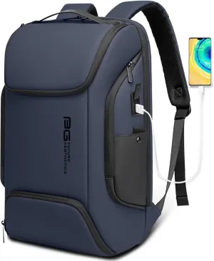 BANGE Business Laptop Smart backpack Can Hold 15.6 Inch Laptop Commute Backpack Carry on bag for men and women (Blue)